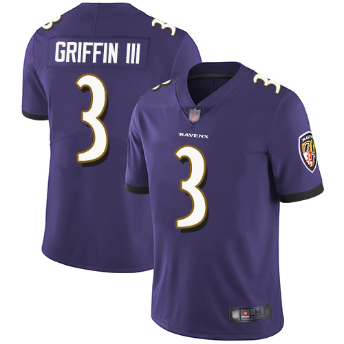 Baltimore Ravens Limited Purple Men Robert Griffin III Home Jersey NFL Football #3 Vapor Untouchable